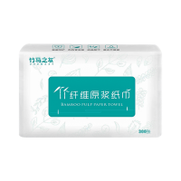 竹马之友竹纤维原浆抽纸1箱/300张/包*16包