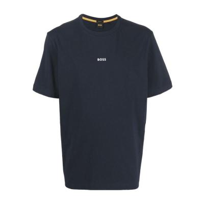 Hugo boss男士圆领短袖T恤男徽标印花短袖百搭纯色休闲夏季潮牌潮流衣服