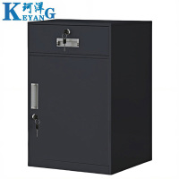 珂洋 钢制床头柜 44cm(黑色) 台