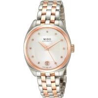 Mido优雅女士瑞士自动手表mm方形表壳时尚银色表盘