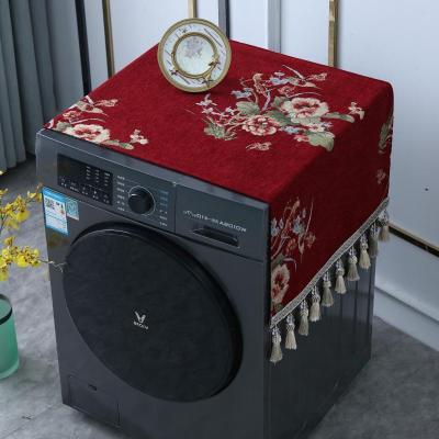 BONJEAN欧式多用滚筒洗衣机套罩冰箱防尘盖布喜庆节日家用盖巾新中式