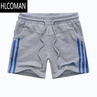 HLCOMAN25夏季男女三分运动短裤拉三条杠休闲跑步健身情侣3分裤速干