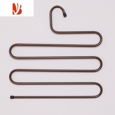 三维工匠衣柜多S型魔术铁艺裤架 多层防滑裤夹 秀 男女款衣架