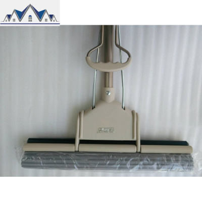 海绵拖把家用卫生间加宽大号40CM吸水拖把头滚轮式挤水胶棉 三维工匠