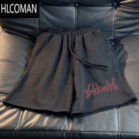 HLCOMAN休闲潮牌五分裤2025夏季美式新款情侣款街头男松紧腰短裤中裤