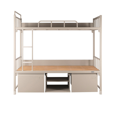 迅迈 上下铺 2000*900*1800mm双人床铁床 双层床铁艺家用床 员工宿舍公寓床 高低床校用寝室钢制床