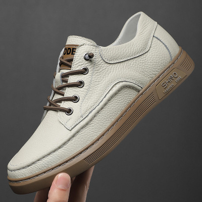 潮流百搭小白鞋2025夏季新款透气网鞋子男士休闲板鞋潮鞋