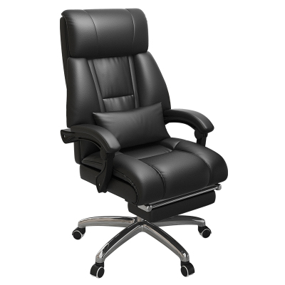 易企采 可躺老板椅办公室电脑椅商务按摩总裁办公椅子转椅大班椅