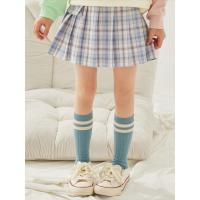 [1件3折价:43.5]moomoo童装亲子款女童裙装春秋秋新款百褶裙女中童格子JK半裙