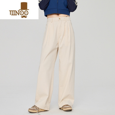 YANXU日系潮牌直筒休闲裤男美式高街vibe简约垂感阔腿工装裤