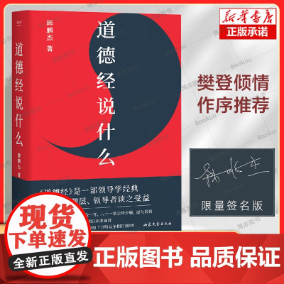 道德经说什么 韩鹏杰 著 王弼注解本 老子道德经 解答人生之道的困惑 道德经原著白话全解道家哲学书籍 山东文艺出版社 新