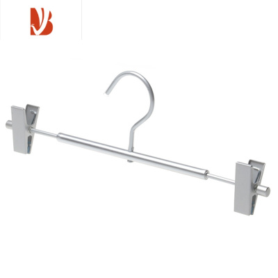 三维工匠无印铝合金裤架裤夹成人简约不锈钢金属晾晒衣裤挂架家用防滑