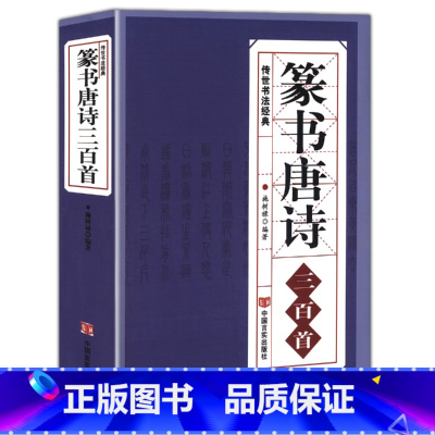 [正版] 篆书唐诗三百首 中国传世书法大字典全集 名家书法隶篆中国篆书正反篆刻大字典秦李斯峄山碑清邓石如吴均帖毛笔字帖图