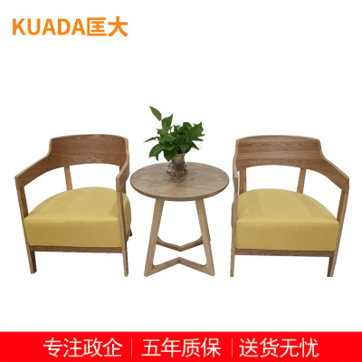 匡大 简约接待洽谈桌椅组合 一桌两椅 KDT783
