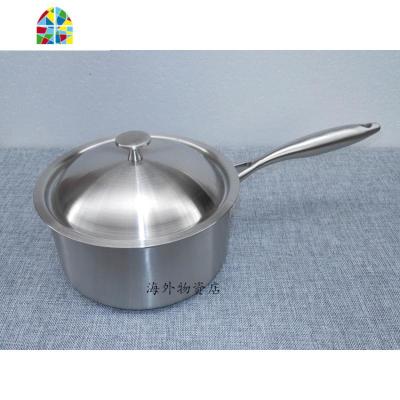 小奶锅304加厚304不锈钢奶锅汤锅面条辅食锅16/18/20cm小锅 FENGHOU 22CM