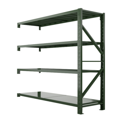 汉诺鑫威消防铁锹镐农具摆放架安保装备器材存放架绿色盾牌货架1.5米货架重型-副架