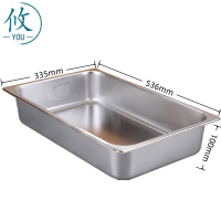 攸 加厚不锈钢盆 536*335*100mm 个