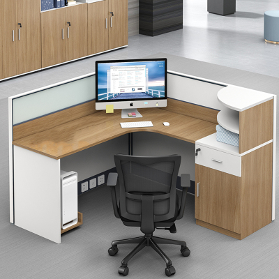 绵冠MIANGUAN职员位屏风办公桌职员办公桌简约现代电脑桌员工桌