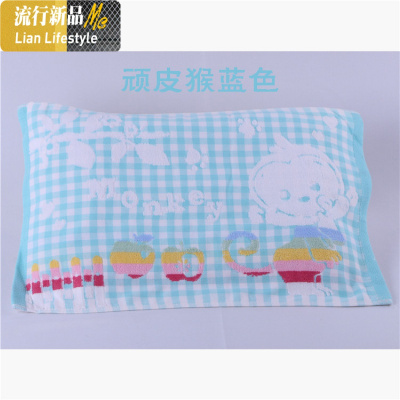 棉儿童枕巾 一对幼儿园宝宝卡通枕头巾 30X50的枕头可用 三维工匠
