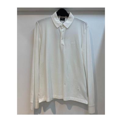 纯棉系扣长袖Polo衫男装休闲百搭商务男士衬衣