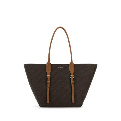 Michael Kors女士金属扣手提帆布购物袋大容量百搭托特包