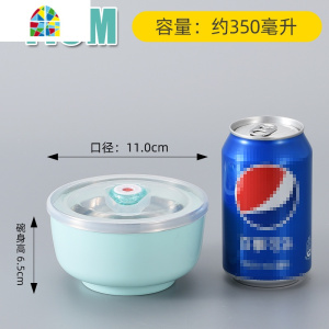 304不锈钢泡面碗保鲜盒饭盒家用便当女带盖防摔碗儿童防烫圆形碗 FENGHOU