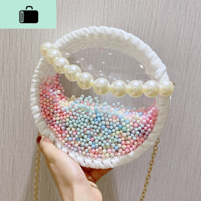 自制泫雅编织diy手工包包女2020新款时尚单肩斜挎包夏季透明包包NEW LAKE女斜挎包