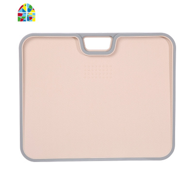 厨房菜板家用切水果砧板分类案板切双面菜板垫塑料食品级pe FENGHOU 橄榄绿(带手柄防滑)