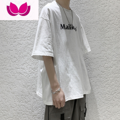 七斓美式高街t恤男设计感小众潮流复古上衣夏季潮牌短袖痞帅衣服