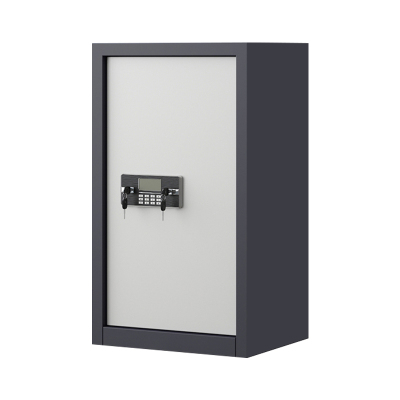 缑氏指纹电子保密柜钢制密码文件柜档案柜矮柜资料柜办公柜单门灰白:电子锁