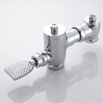 艾菲勒 脚踏冲水阀 蹲便器卧式脚踏冲 伸缩阀 水阀1寸 个