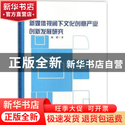 正版 新媒体视阈下文化创意产业创新发展研究 颜聪著 中国纺织出