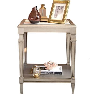 森美人家具美式轻奢边几实木角桌卧室小床头柜后现代简约沙发角几