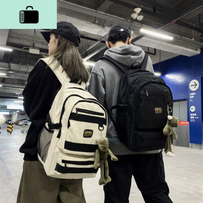 书包女韩版高中学生大容量百搭原宿风工装包双肩包男潮酷ins背包NEW LAKE