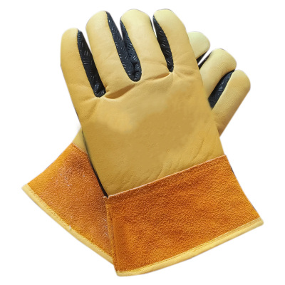 铂识 羊皮加厚防寒手套 均码 双