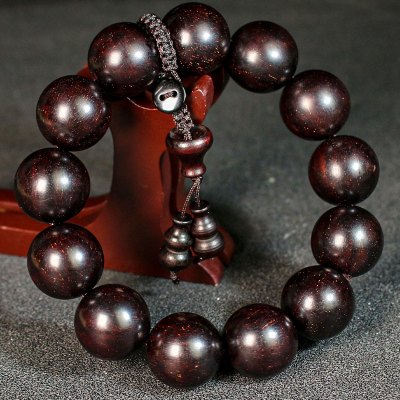 血檀手串金星老料18手链佛珠木质文玩饰品高油密非洲紫檀念珠男女送女朋友老婆情人节七夕生日礼物