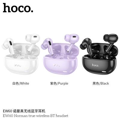 浩酷(HOCO)蓝牙耳机 无线耳机 半入耳式运动耳机 跑步单双耳 无线音乐耳机EW60适用于苹果华为安卓