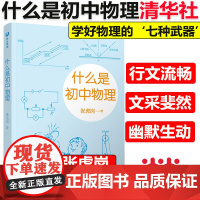 正版]什么是初中物理 张虎岗 清华大学出版社 初中物理学霸笔记知识一本全初中物理的知识框架知识点速记知识卡大全归纳