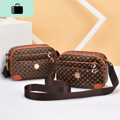 2020新款韩版中年女包时尚妈妈单肩包多层防水包斜挎包老年斜背包NEW LAKE女斜挎包