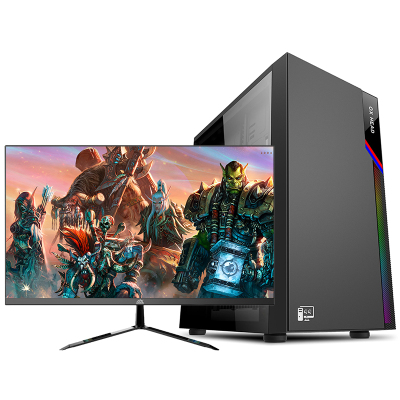  铭能 i5四核/GTX1060 6G独显/16G内存/480G固态 台式机 DIY组装机 台式电脑 商务家用办公组装电脑 学生电脑设计台式主机娱乐电竞吃鸡游戏电脑主机+21.5英寸