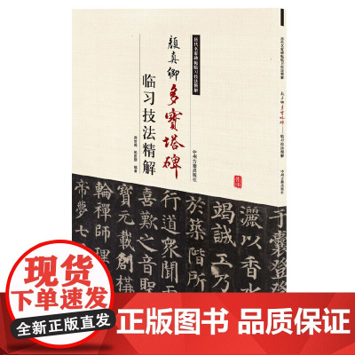 颜真卿多宝塔碑临习技法精解——历代名家碑帖临习技法精解 9787534858956 中州古籍出版社 周世闻 等编著