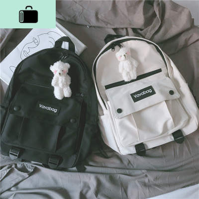 书包女韩版高中ins风少女简约百搭双肩包中学生初中生森系休闲NEW LAKE