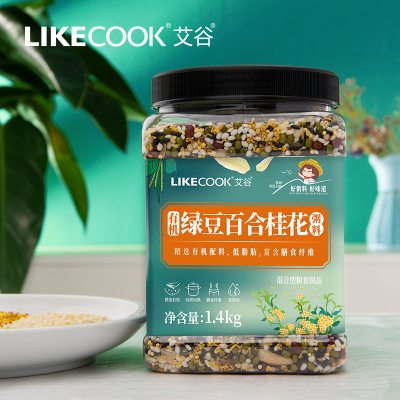 艾谷有机绿豆百合粥料1.4kg