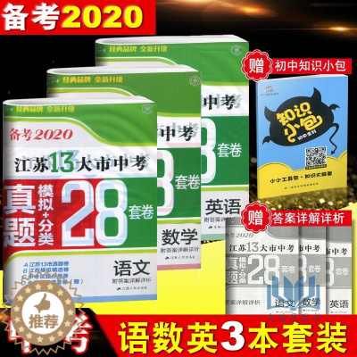 [醉染正版]备考2020壹学教育2019年中考江苏13大市中考 28套卷真题模拟分类语文数学英语物理化学附答案详解祥析