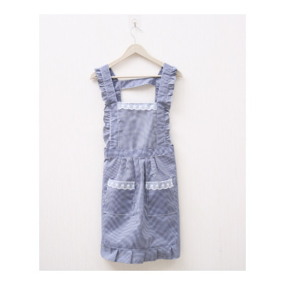 家柏饰(CORATED)韩版时尚围裙防水厨房防油围腰公主女做饭成人罩衣长袖