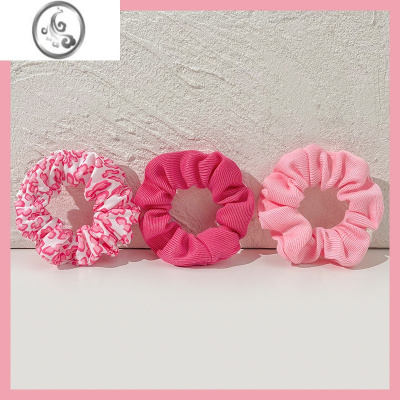 JiMi粉色大肠发圈网红ins头绳女夏季少女丸子头盘发扎头发橡皮筋头饰