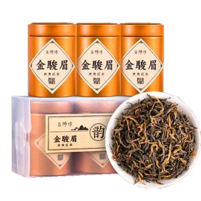 源御露武夷金骏眉红茶蜜香型小金罐茶浓香型茶叶3罐30g