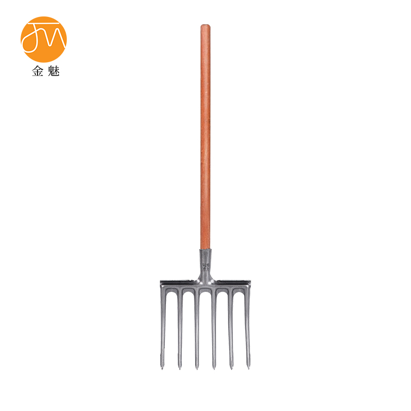 金魅 六齿钢叉 头+1.4米实木手柄 个