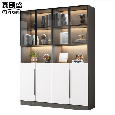 赛颐盛玻璃书柜140*32*200cm台