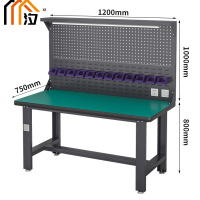 汐防静电钳工工作台 钳工桌120cm张